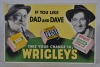 Counter top Advertisement - Wrigley's Chewing Gum / Dad & Dave