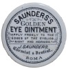 Pot Lid - J. Saunders Chemist & Dentist, Saunders's Golden Eye Ointment