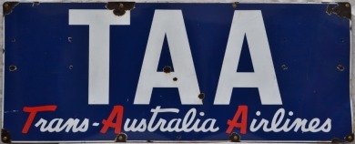 Enamel Sign - TAA