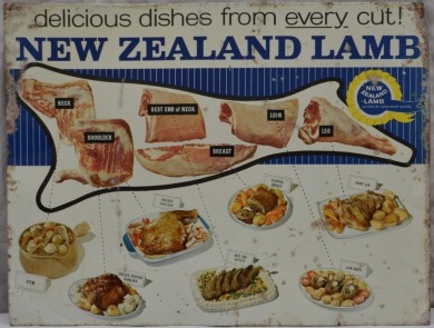 Tin Sign -New Zealand Lamb