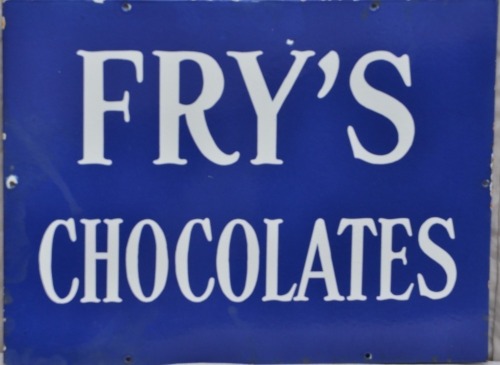 Enamel Sign - Fry's Chocolate