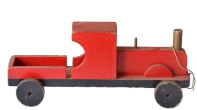 Toys - Handmade Pull-a-long Red Train