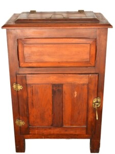 Furniture - Ice chest with original brass fittings