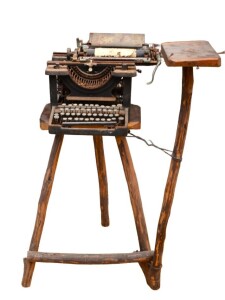 Furniture - Depression made secreterial stand with type writer
