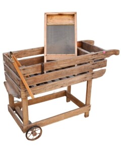 Furniture - Wooden Laundry trolley