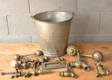 Group lot - Milking Bucket with brass fittings
