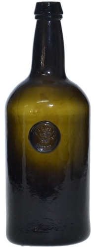 Black Glass Seal - Sir Reginald Pole - Carrew c1820.