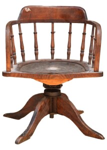 Furniture - Captain's chair - Mahogany