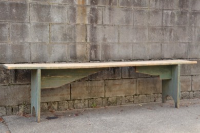 Furniture - Sunday school bench seat: pine