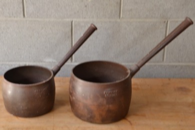 Cast Iron - Kenrick saucepans x 2