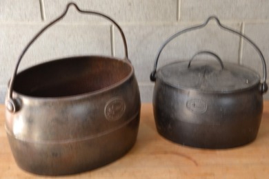 Cast Iron - Clark pots x 2