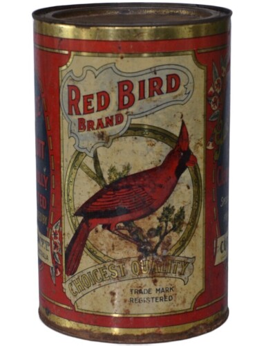 Tin - Red Bird Brand J.C. Thompson Melbourne - 10 lb