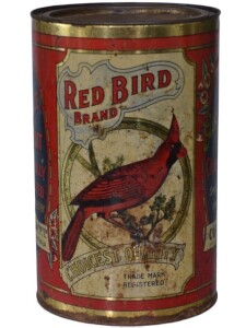 Tin - Red Bird Brand J.C. Thompson Melbourne - 10 lb