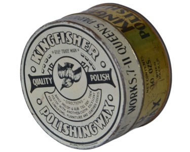Tin - Kingfisher Polishing Wax Clifton Hill Vic. - 10oz
