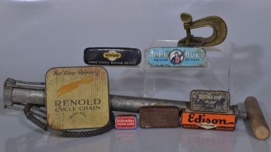 Box Lot - Bicycle Tins and accessories