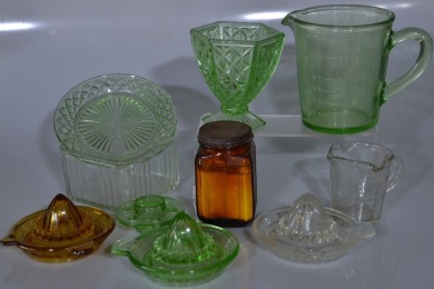 Kitchenalia - Depression Glass x 10