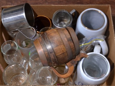 Box Lot - Steins & Beer glasses