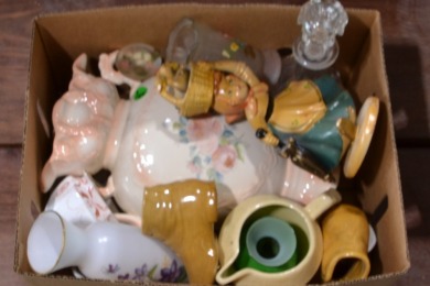 Box Lot - Mixed box of China & Glass