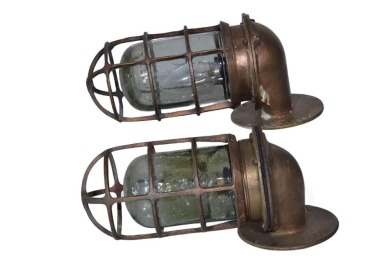 Lamp x2 - electric industrial bunker lamps