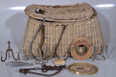 Nautical - Fishing Creel and Tackle