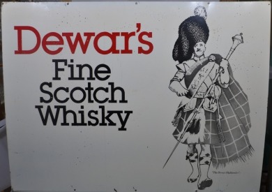 Tin Sign - Dewars