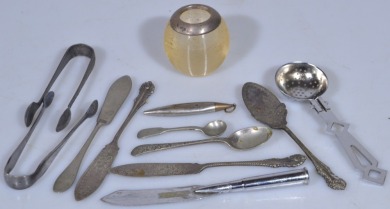 Group lot - Silver spoons and interesting utensils
