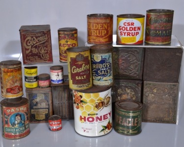 Box Lot - Mixed tins - Household