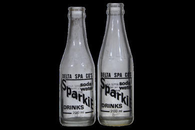Ceramic Label - C/S - 2x 7oz Delta Spa Co, Sparkie, Ayr