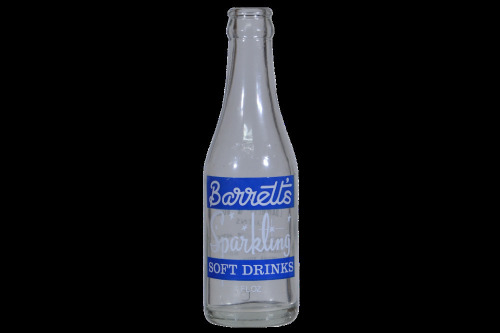 Ceramic Label - C/S - 7oz Barretts Sparkling Soft drinks, Cairns