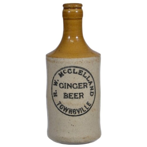 Ginger Beer - Crown seal - R.W. McClelland, Townsville