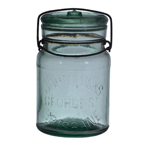 Fruit Jar - 1 Quart - John Hicks, Brisbane