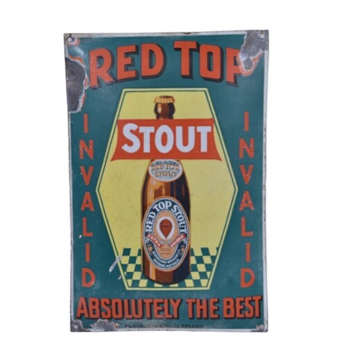 Advertising - Sign - Red Top Stout, Bulimba brewery