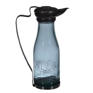 Collectibles - Milk bottle and holder