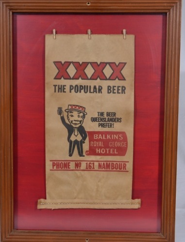 Advertising - Tallie Bag - Blakins Royal George Hotel, Nabour