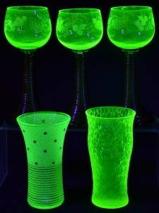 Group Lot - Uranium Glasses x 5
