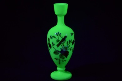 Opaline - Floral Bird Vase