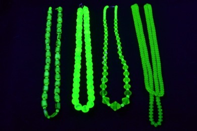Uranium Glass - Jewellery - Necklaces x 4