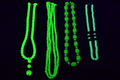 Uranium Glass - Jewellery - Necklaces x 4