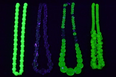 Uranium Glass - Jewellery - Necklaces x 4