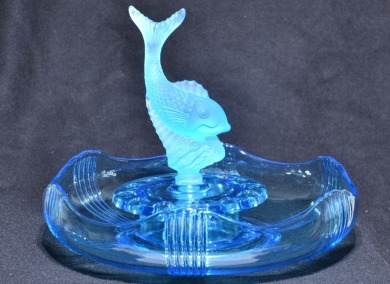 Depression Glass - Float Bowl - Flying fish