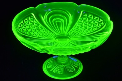 Uranium Glass - Compote