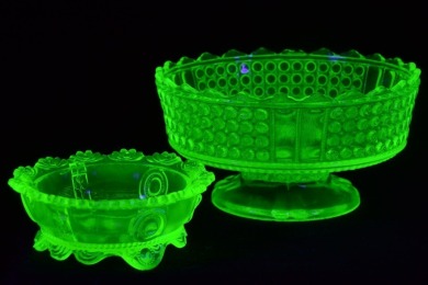 Uranium Glass - Bowls x 2