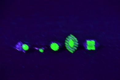 Uranium Glass - Jewellery - Rings x 5