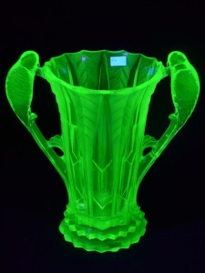Uranium Glass - Vector Vase