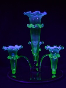 Epergne - mirrored blue