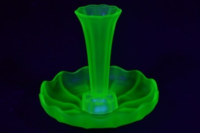 Uranium Glass - Float Bowl - Trumpet