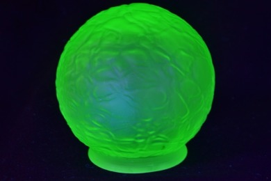 Uranium Glass - Round Lamp shade