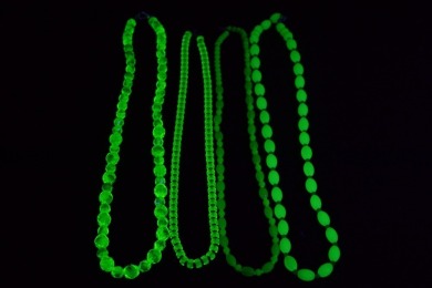 Uranium Glass - Jewellery - Necklaces x 4