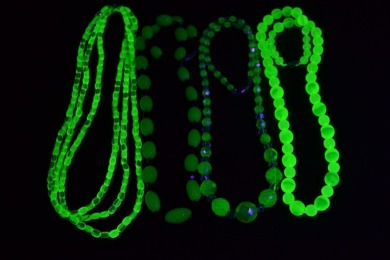 Uranium Glass - Jewellery - Necklaces x 4