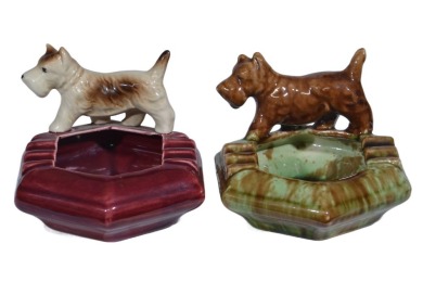 Pates - Scotty Dog Ashtray x 2